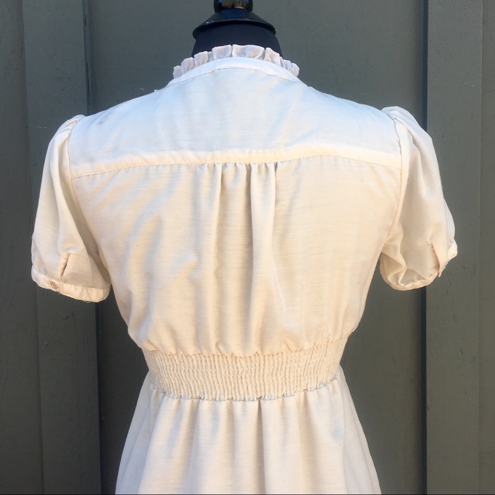 Cream Cotton Ruffled Sundress - Picture 5 of 7